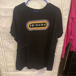 Brand : friends 
Size : 22/24
Color : black w/ a rainbow logo
